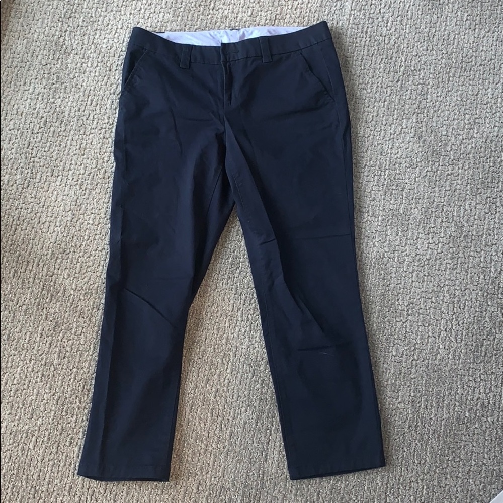 Navy ankle pants